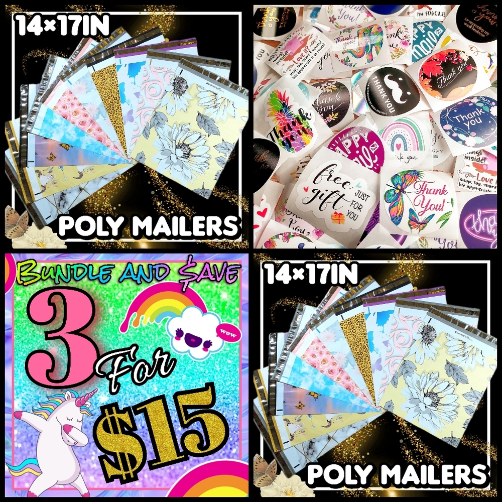 Poly Mailers 14x17" mix